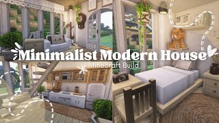 Minimalist Modern 2-Floor House I Minecraft Build I Miniaturia & Cocricot Mod I iTapixca Plays