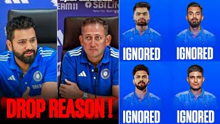 Why Rinku, KL Rahul, Shubham Gill and Rituraj not Selected | Reason | Rohit Sharma • Night King