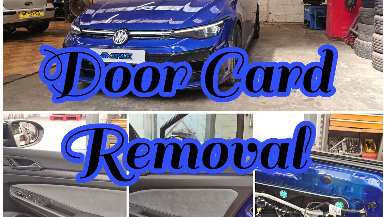 2025 VW Golf Black Edition.  Front and Rear Door card Removal. 