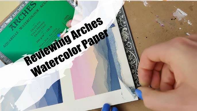 ARCHES COLD PRESSED vs HOT PRESSED WATERCOLOR PAPER  How They Work  Differently + Demonstration 