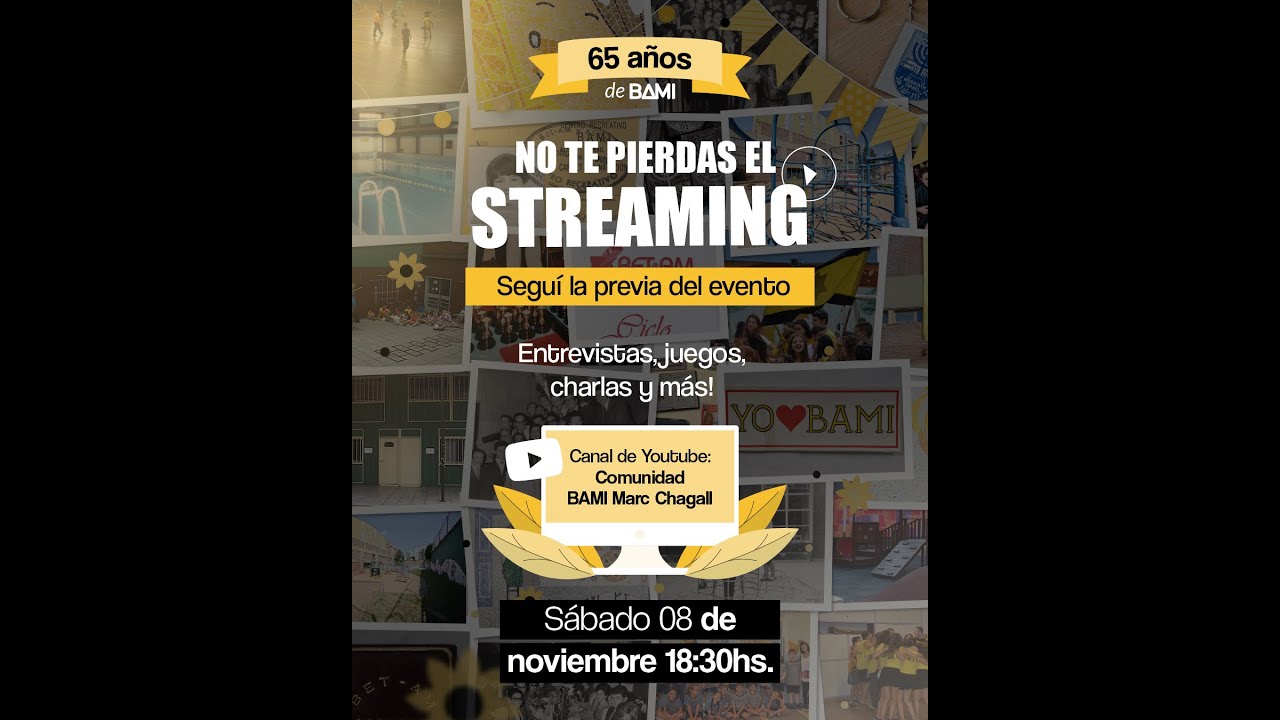 Streaming 65 aniversario de Bami