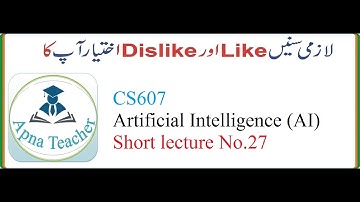 CS 607 short lecture || fuzzy sets || artificial intelligence || Urdu English Hindi