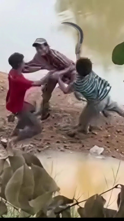 Thugs attacked by residents