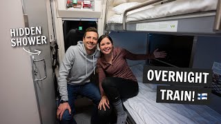 We took an overnight TRAIN to the ARCTIC CIRCLE in Finland! (Helsinki to Rovaniemi)