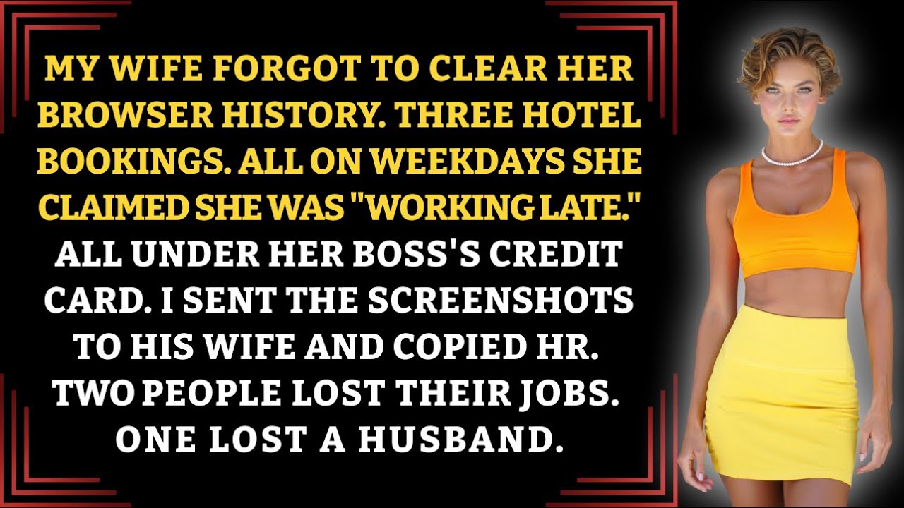 My Wife Forgot To Clear Her Browser History. Three Hotel Bookings. All On Weekdays She Claimed...