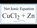 Net Ionic Equations and Spectator Ions
