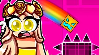 Playing GEOMETRY DASH For The FIRST TIME!!