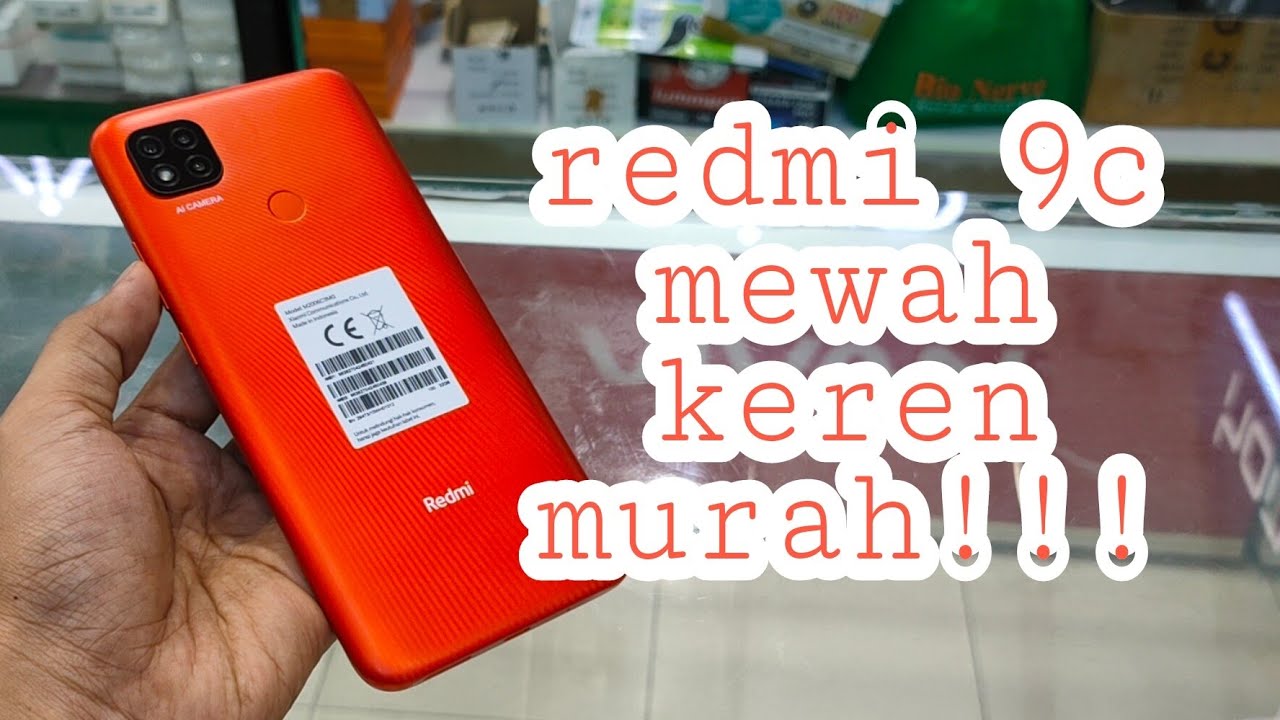 XIAOMI redmi 9c warna ORANGE, desain kamera dan warna mirip iphone ini mah, mantap!!!
