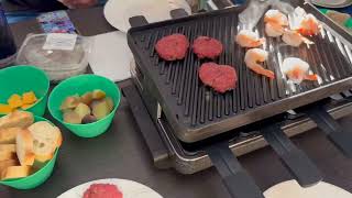 Swissmar Classic 8-Person Raclette Party Grill with Reversible Cast Aluminum