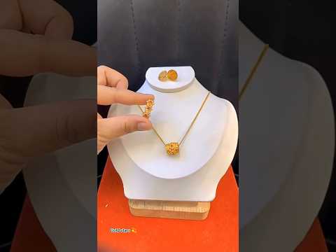 دهب و الماس خاتم و قلادة روعه ذهب  