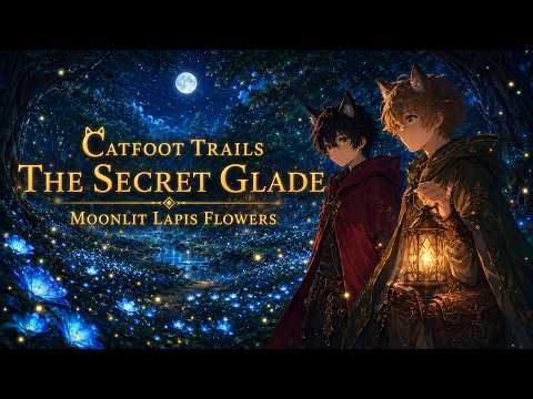 The Secret Glade | Moonlit Lapis Flowers — Cozy Celtic Fantasy BGM for Sleep & Focus