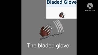 The bladed glove