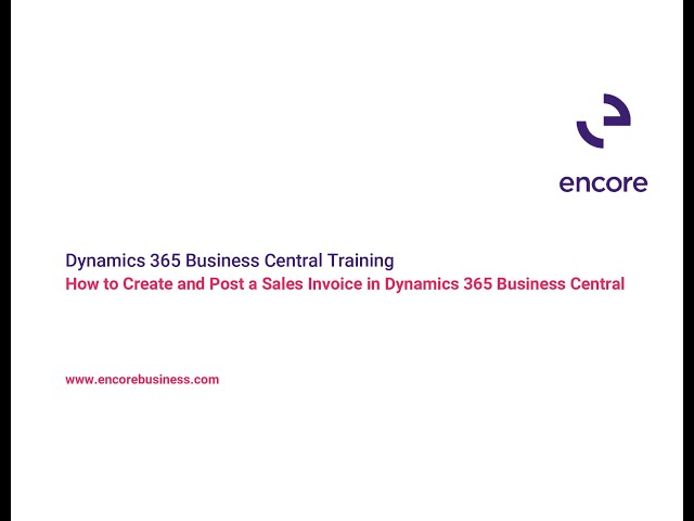 post sales invoice x