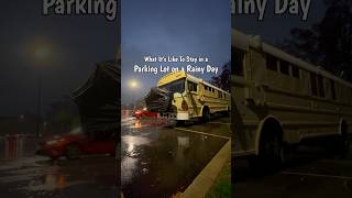 A Rainy Evening In A Walmart Parking Lot