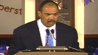 Reggie jackson delivers his acceptance speech after being inducted
into the baseball hall of fame check out http://mlb.com/video for
more! about mlb.com: abo...