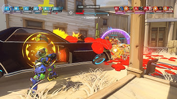 Overwatch - Bot Interaction... (Custom Games /w Experimental and Complete Mayhem - Hard Bots)