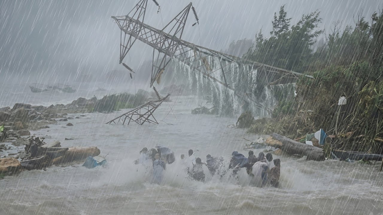 Замерзшая Азия в страхе! Гигантский ливень затопил сельскую жизнь бесконечным дождем