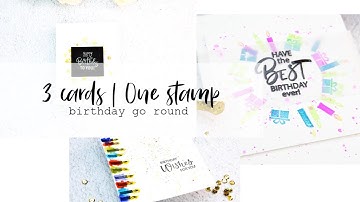 Clean and Simple Cards with 1 stamp | Wreath Builder Gina K & Unity Release