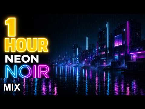 Dark Synthwave Mix Vol.38 🌃 1 Hour Neon Noir Cyberpunk BGM for Focus & Night | Neon Horizon