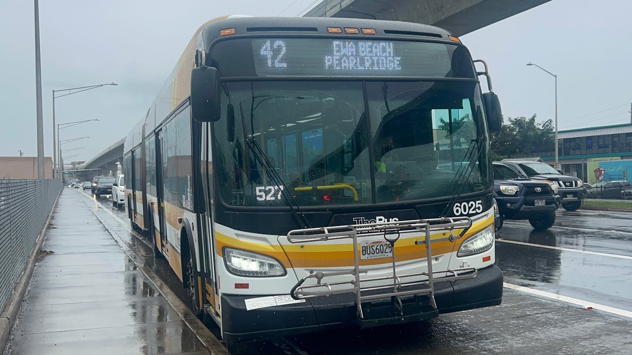 Thebus Honolulu Bus' 6025 New Flyer XD60 Route 42 Ewa Beach, AZ