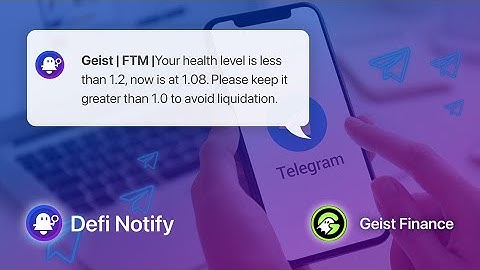 How to use DeFi Notify bot with Geist Finance