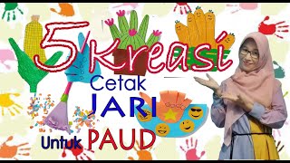 5 Kreasi Cetak Jari kaktus Jagung Wortel Sapu Goyang Jempol Untuk Paud Bersama Bunda Ina