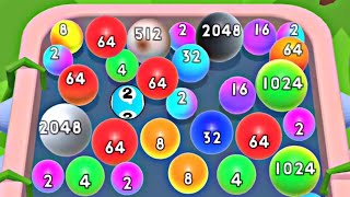 2048 Marble Mania Merge Balls - Number Master Ball Relaxing 2048 (Satisfying ASMR Math Games) screenshot 4
