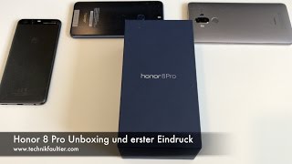 Honor 8 Pro Unboxing und erster Eindruck