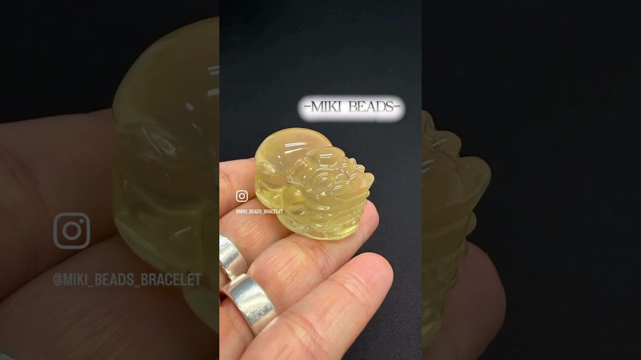天然石フローライトの貔貅　置物　ご購入前に在庫確認必要G.831 天然石彫 ☆財を守る神獣「貔貅」（ヒキュウ）白水晶・フローライト約