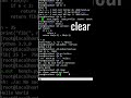 command to clean Linux Terminal