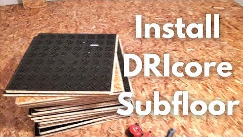 DRIcore ondervloer installatie - Hoe te doen