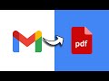 How To Save Email Messages As PDF Files In Gmail