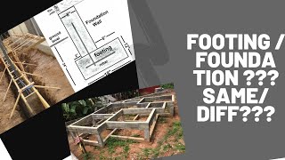 What is the difference between footing and foundation it is same quick learn in Malayalam