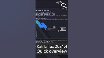 Kali Linux 2021.4 Quick overview #Shorts