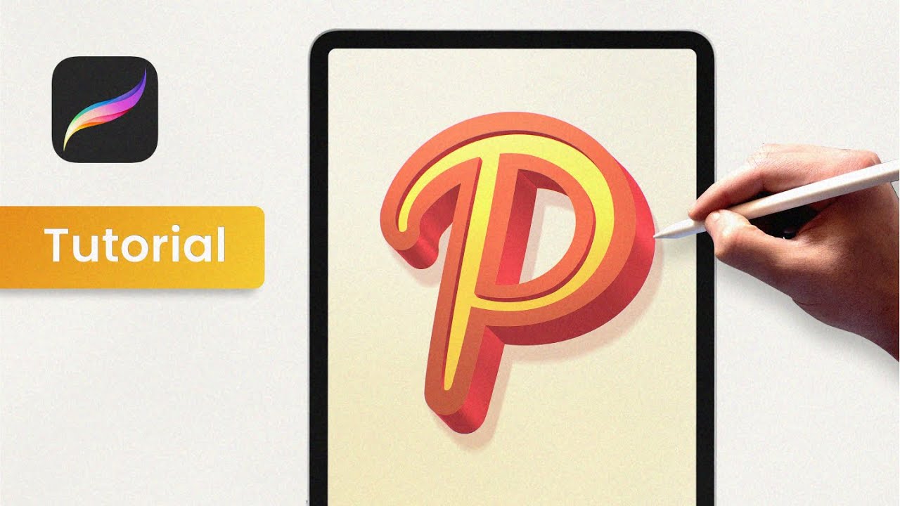 How to Extrude Inside a 3D Letter in Procreate. - YouTube