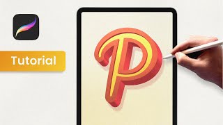 How to Extrude Inside a 3D Letter in Procreate.