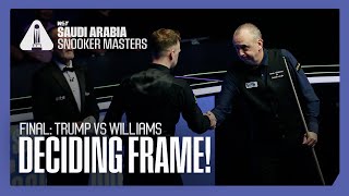 Trump Vs Williams Decider Saudi Arabia Masters 2024