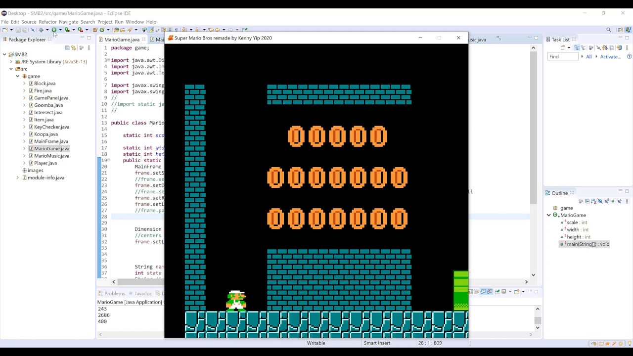 Super Mario Bros Java - Day 5 Progress - YouTube