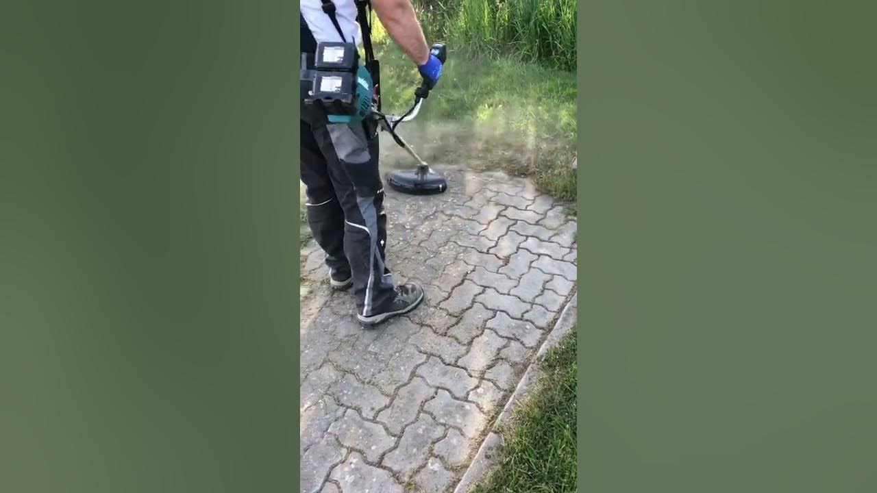 Makita 18V Akku Freischneider mit Wildkrautbürste YouTube