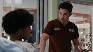 Chicago Med12x02 _Christian and Dr. Frost Discuss His Aortic Dissection and Surgery Risks