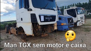 Um Man TGX inteiro de cabine mas com motor e caixa faltando.. Ônibus e micro VW..Palácio dos Leilões