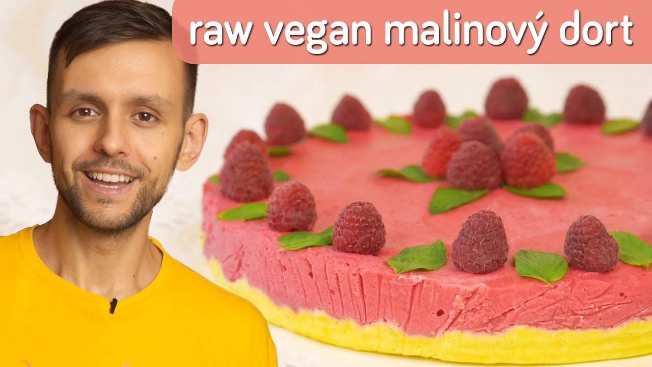 Malinový dort - raw veganský