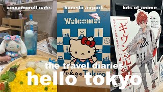 travel vlog 1.0: flying to japan, animate, gachapon, cinnamoroll cafe & shopping in shinjuku!