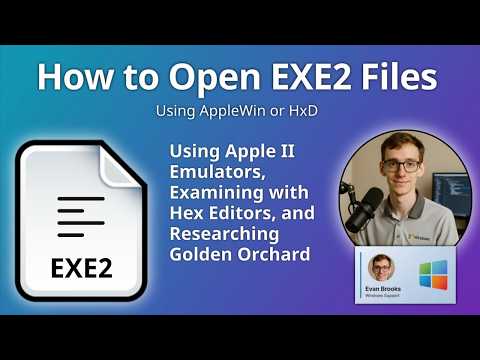 How to Open EXE2 Files (Apple II Golden Orchard)