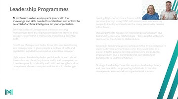 AI for Senior Leaders | Programme Overview