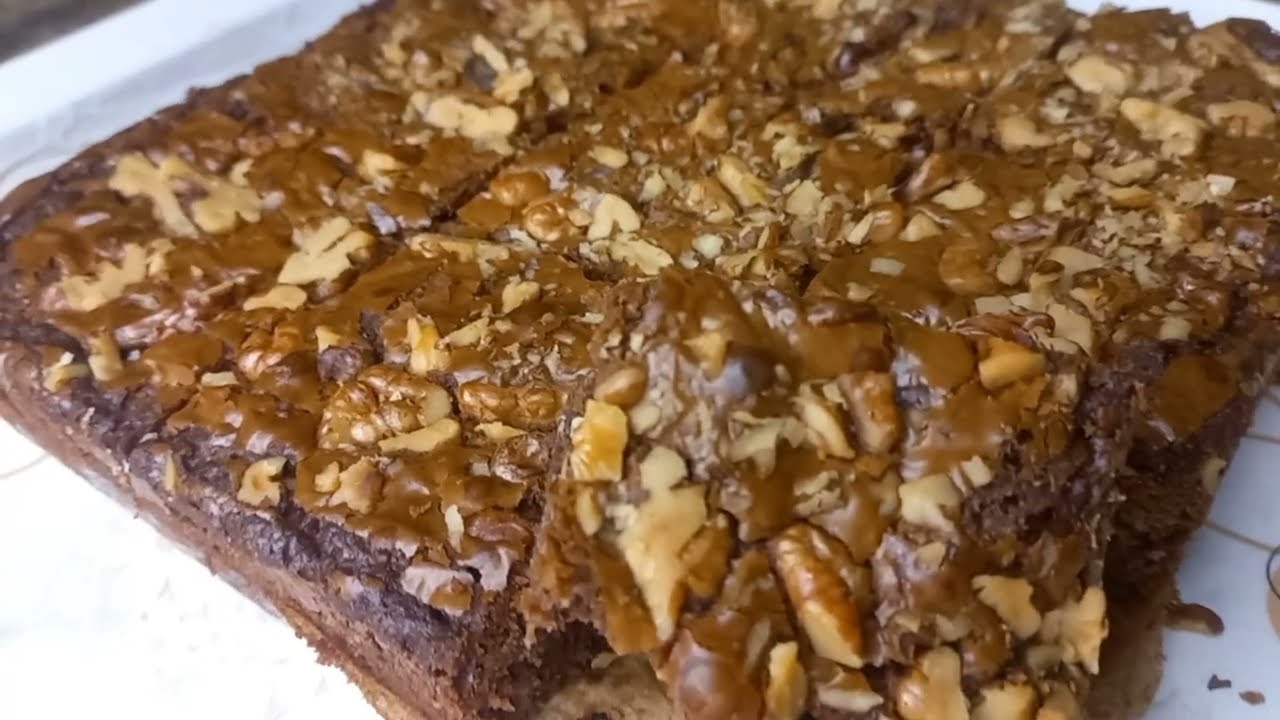 chocolate wallnut fudge brownies recipe |easy home made fudge brownie recipe