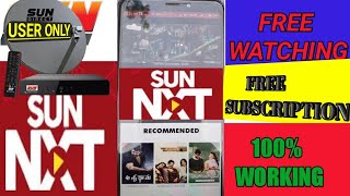 new SUN NXT APP FREE  SUBSCRIPTION PROCESS for sun direct users screenshot 3