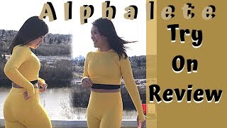 UNSPONSORED ALPHALETE HAUL \/\/ Try On Review + Sizing !!