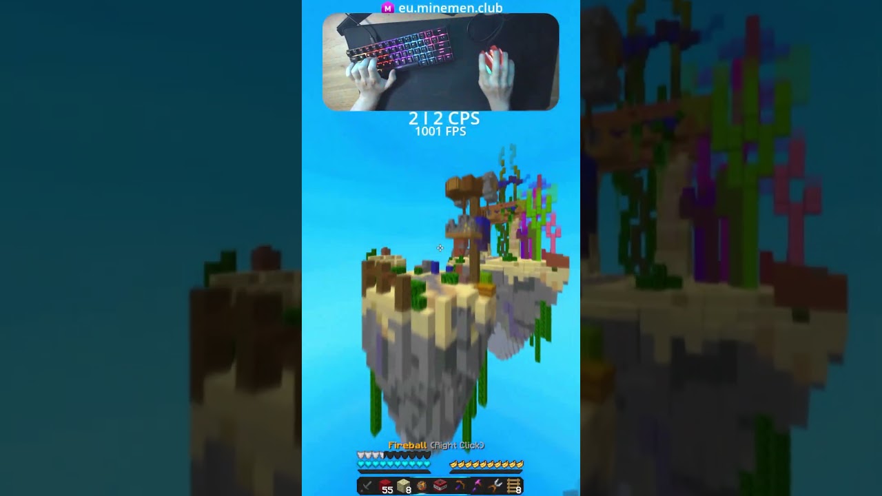 PVP + Drag Click Minecraft #shorts