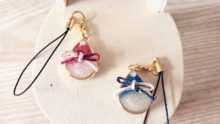 しずくのお守り ハンドメイド UVレジン 初心者 Drops amulet handmade UVresin beginner